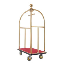 Carro de Equipajes - DUOKU - Modelo X-109 - Capacidad 500 kg - Acero Inoxidable - Alfombra Roja