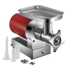 Picadora de Carne Eléctrica - DUOKU - 661 lb/h - 1100 W - Acero Inoxidable - Uso Doméstico y Comercial