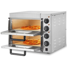 Pizzauuni - DUOKU - FY-1EP-2 - Ruostumaton teräs - Kaksoissilta - Lämpötila 350