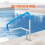 Escada de Piscina - DUOKU - B-5436 - Aço Inoxidável - 54 x 36 polegadas - Antiferrugem e Antiderrapante 3
