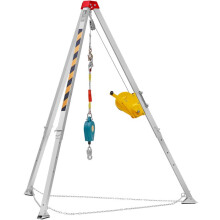 Kit de Trípode para Espacio Confinado-Duoku-1 180 kg-Patas de 2,4 m y Cable de 29,8 m-Trípode de Rescate en Espacio Confinado