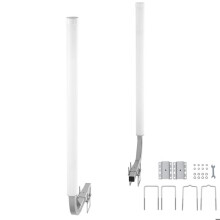 Guida per Rimorchio Barche - DUOKU - XSJ23-F03 - 1,2 m - Acciaio Zincato Antiruggine - 2 Pali