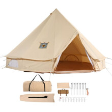 Barraca de Camping - DUOKU - Tenda em Lona - 3 m - 4 Estações - 4 Pessoas