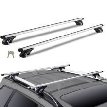 Barres Transversales Universelles pour Galerie de Toit-Duoku-Aluminium 54 po-pour Aux Rails Latéraux Surélevés avec Espace
