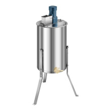 Honigschleuder-Duoku-elektrisch für 3 Rahmen, Honigseparator aus rostfreiem Stahl mit klarem Deckel-140 W