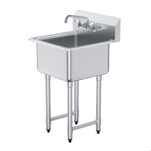 Vorbereitungsbecken - DUOKU - S1C-181812 - Edelstahl - 21"x41" - 1 Becken