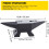 Kovapainos - DUOKU - 22BLACK - 22 lb (10 kg) - Pöytä 355x110 mm - Kova teräs 55 HRC 2