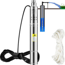 Pompe Submersible - DUOKU - 550W - 35L/min - 108m Hauteur de Refoulement - 20m Cordon Électrique