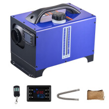 Aquecedor Diesel 8 kW DC 12 V/24 V-Duoku-Sistema de Aquecimento de Ar para Estacionamento-com Controle Remoto-Tanque de 5 L-Azul