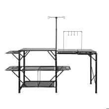 Table de Cuisine de Camping - DUOKU - Pliable - Aluminium - Sac de Transport - 12,6 kg