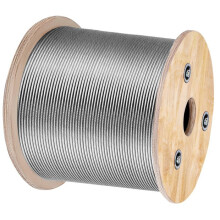 Cavo in Acciaio Inossidabile - DUOKU - 1/8" T316 - 500 Piedi - 7x7 - Resistenza 1700 lbs