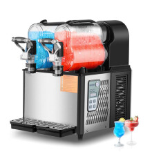 Máquina de Granita - DUOKU - XRJ3LX2 - 2 Reservatórios de 3L - Aço Inoxidável - 15 Parâmetros