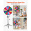 Roue de Loterie - DUOKU - 610 mm - 14 Sections - Trépied Réglable - Surface Effaçable à Sec 3