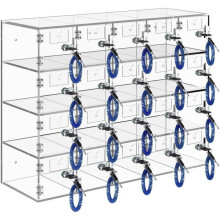 Casier de Rangement-Duoku-pour Téléphone Portable-Armoire en Acrylique à 20 Emplacements avec Serrures de Porte et Clés