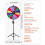 Roue de Loterie - DUOKU - 610 mm - 14 Sections - Trépied Réglable - Surface Effaçable à Sec 2