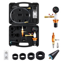 Kit de Reabastecimento de Líquido de Arrefecimento-Duoku-com Estojo-para Sistema de Arrefecimento Automotivo-com Manômetro
