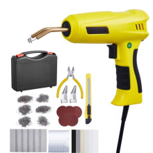Kit de Soudage Plastique-Duoku-Pistolet de Soudage Plastique 220 W-avec 1 200 Agrafes Chaudes et 76 Baguettes de Soudage