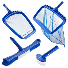 Kit de Limpeza para Piscina-Duoku-Conjunto de Acessórios 4 em 1 para Piscinas Enterradas e Acima do Solo