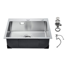 Fregadero de Cocina - DUOKU - T684519RS0 - Acero Inoxidable 304 - 1 Cubeta - Rectangular 68 cm