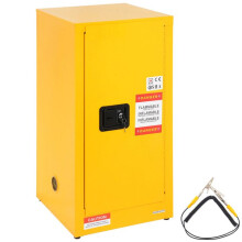 Armário de Segurança Inflamável - DUOKU - SS-889 - 16 Galões - Aço Laminado - 2 Prateleiras Ajustáveis