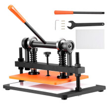 Leder Snijmachine-Duoku- 14,2 x 10,2 Inch- met Drukloop van 0,47 Inch- Dubbele geleidingsassen