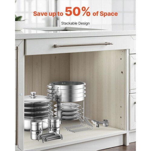 Buffet-Warmhalte-Set - DUOKU - 4er Set - Edelstahl - 5 Pints - Klappständer 1