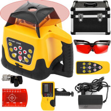 Kit de Nível Laser Rotativo - DUOKU - Feixe Vermelho - Alcance 500 m - Nivelamento Automático Digital