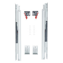 Untere seitliche Montageschienen für Schublade-Duoku- 10 Paare- 533,4 mm- mit Verriegelungsmechanismus