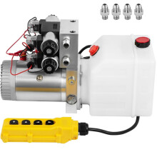 Hydraulikpumpe - DUOKU - 12V Doppelwirkung - Tank 4,5 L - Durchfluss 5 L/min - Druck 160 bar