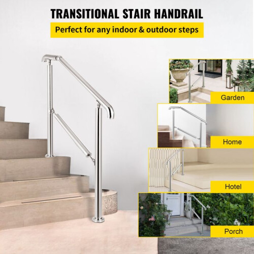 Leuning - DUOKU - BXG-3STAP - RVS - Capaciteit 220 lb - Verstelbaar 2