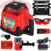 Nível Laser - DUOKU - Rotativo - Medição a Feixe Vermelho - Precisão 1 mm - Impermeabilidade IP54