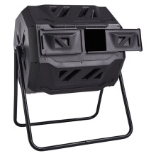 Composteira - DUOKU - Câmaras Duplas - 43 Gallons - Aço - Sem BPA