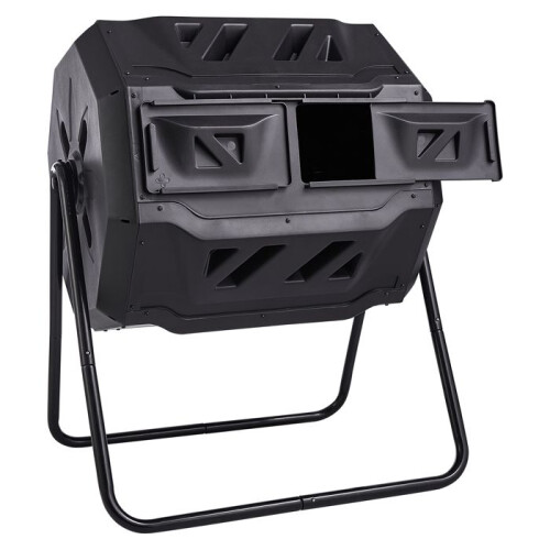 Composteira - DUOKU - Câmaras Duplas - 43 Gallons - Aço - Sem BPA