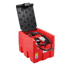 Portable Diesel Reservoir-Duoku-48 Gallons-10,6 GPM Doorstroom-Pomp Elektrisch 12 V-4 m Slang-Rood