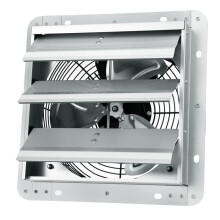Ventilador de extracción con obturador-Duoku-254 mm-Alta Velocidad, 1 400 rpm, 753 pies3/min-Ventilador de Ático de Montaje en Pared
