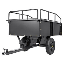 Rimorchio Ribaltabile - DUOKU - BTC002C - Capacità 340 kg - 15 pi3 - Acciaio Nero