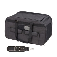 Bolsa de Transporte para Gato - DUOKU - Modelo JW-XB21212518 - 4 Ruedas - Asa Telescópica - Negro