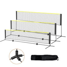 Badmintonnetz-Duoku-4,3 m-Höhenverstellbares Volleyballnetz-portabel-Innengebrauch