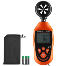 Anemômetro Portátil-Duoku-14-113-Mede a Velocidade do Vento, a Temperatura, o Fluxo de Ar e o Resfriamento, com Tela LED