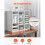 Bureauorganiser - DUOKU - KLFC-17 - 24 Compartimenten - Verstelbare Planken - Wit 5