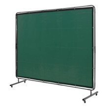 Laserscherm-Duoku-6' x 8' met Brandwerende Vinylframe- mobiele lasbescherming met 4 zwenkwielen
