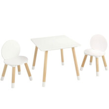 Set van Tafel en 2 Stoelen voor Kinderen-Duoku-Multi-activiteit Tafel voor Kunst, Handwerk, Leren en Spel