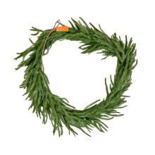 Guirlande de Noël 1,8 m-Duoku-Guirlande de Pin Norfolk Artificielle-Décoration Verte pour Intérieur et Extérieur-Idéale pour Table