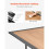 Mesa de Jardín - DUOKU - Rectangular - Acero Galvanizado - Acabado Efecto Madera - 1505 mm 4