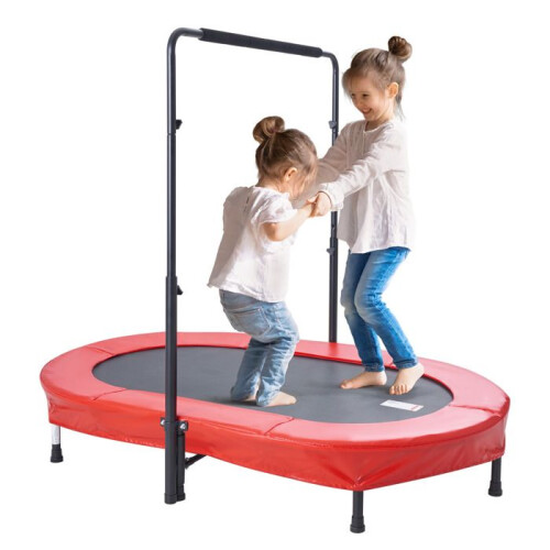 Trampolim - DUOKU - Mini Dobrável - 56x36 polegadas - Vermelho - Para Crianças - 100 kg