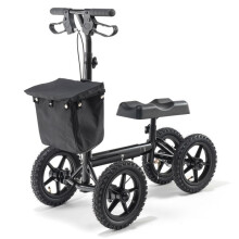 Opvouwbare Step - DUOKU - Aluminium - All-terrein Wielen 12" - Capaciteit 350 lb - Verstelbaar Stuur