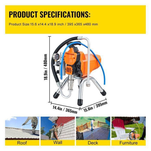 Pistola a Spruzzo - DUOKU - 2000 W - Alta Pressione - 2 L/min - Professionale 1