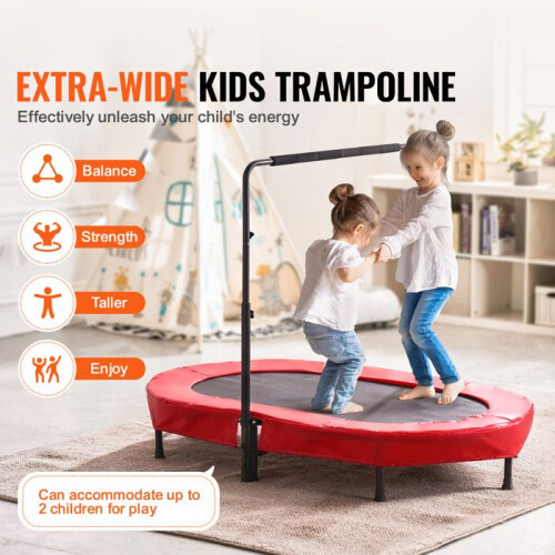 Trampolim - DUOKU - Mini Dobrável - 56x36 polegadas - Vermelho - Para Crianças - 100 kg 2