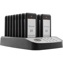 Système de Téléavertisseur Sans Fil pour Restaurant-Duoku-16 Sous-Verres d'appel pour la Mise en File d'attente des Clients