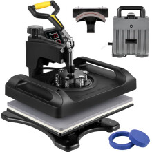 Hete Pers 5 in 1-Duoku-29 x 38 cm-360  Rotatie-Draaiend-Sublimatie-Dubbelleidingverwarming-1000 W